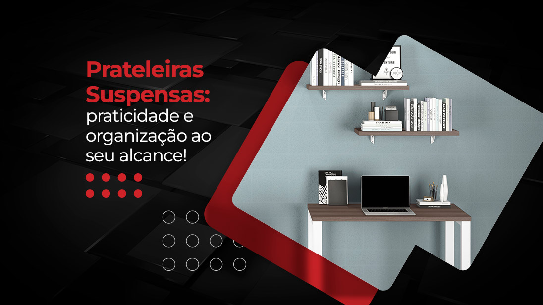 Prateleiras suspensas - Lojas Martex