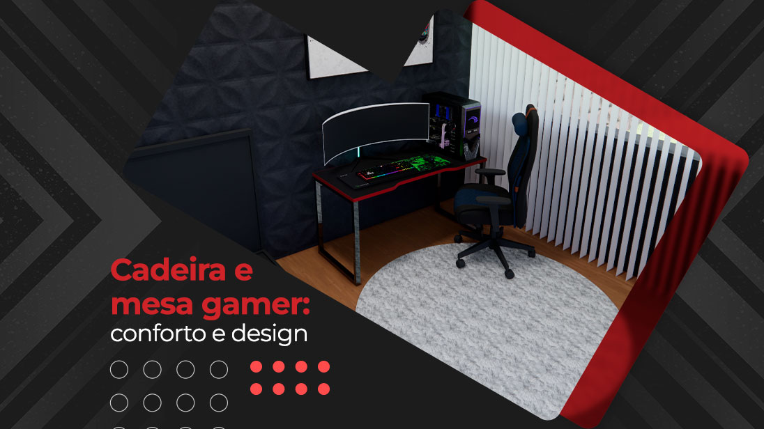 Cadeira e Mesa Gamer - Lojas Martex