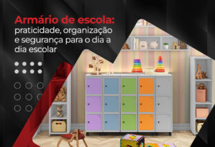 Armário de escola, várias cores disponíveis - Lojas Martex