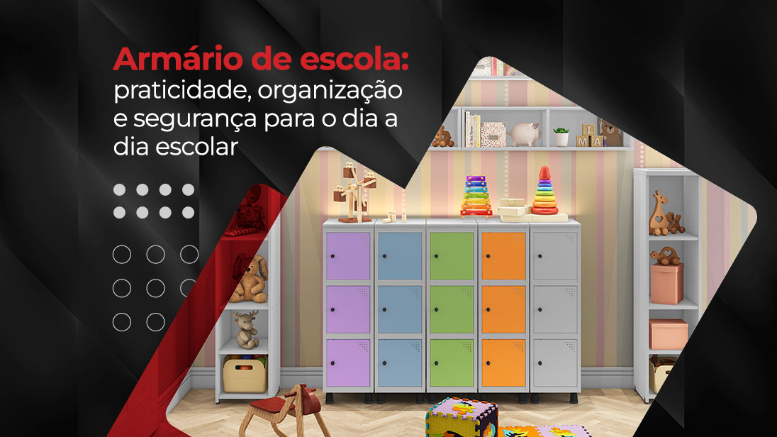 Armário de escola, várias cores disponíveis - Lojas Martex